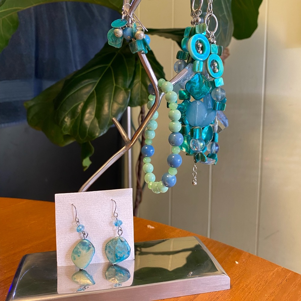 6-pc Teal colored fashion jewelry bundle